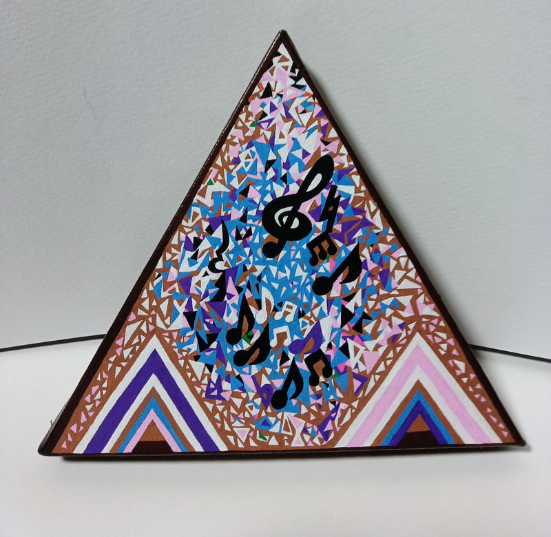 三角がいっぱい | 画家　小高朋恵　BON